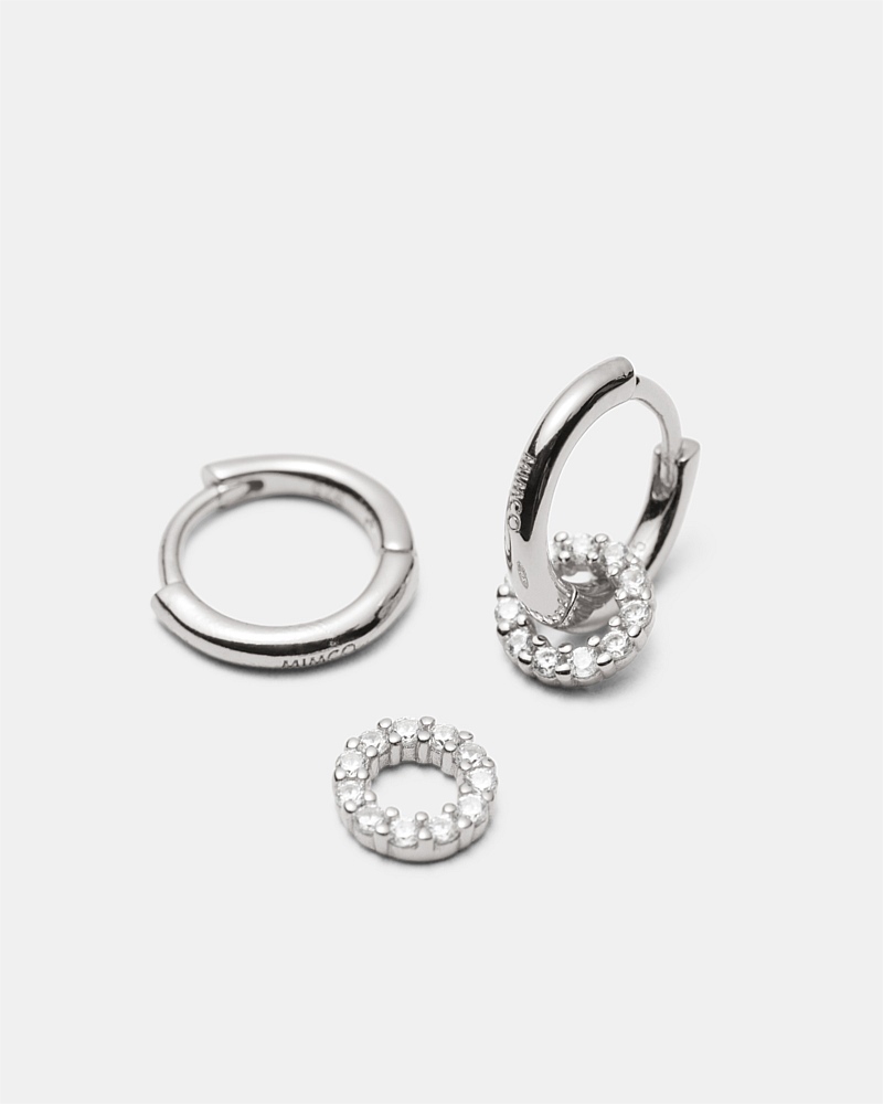Nimbus Charm Hoop Earrings