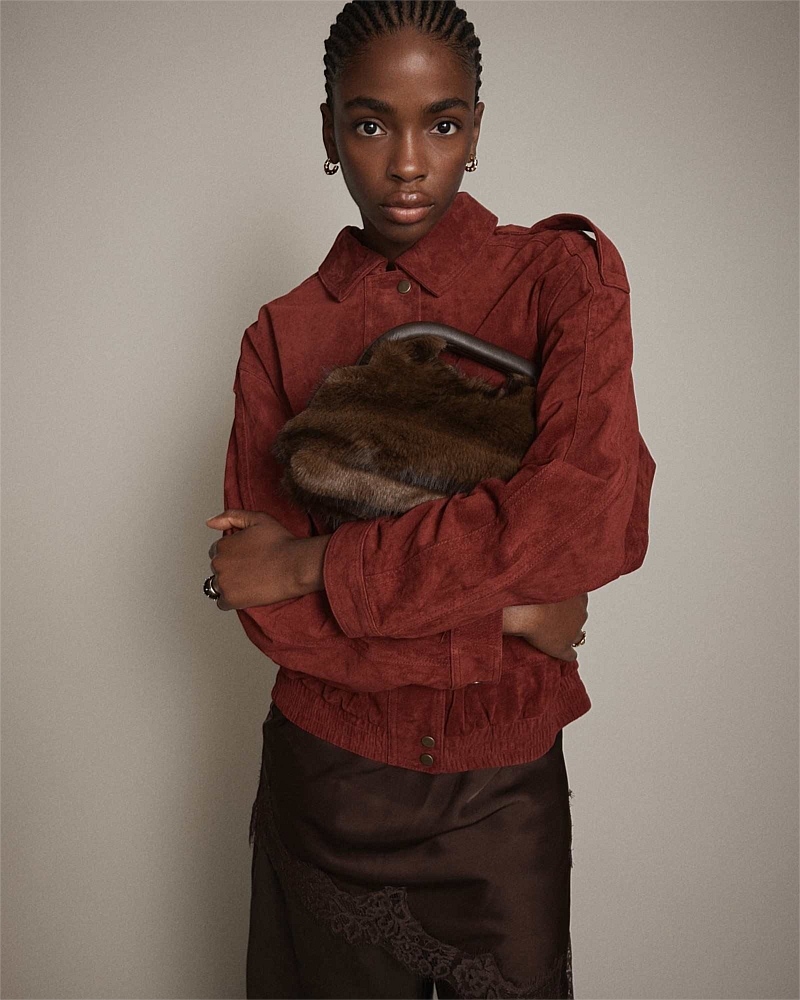 Faux Fur Frame Bag
