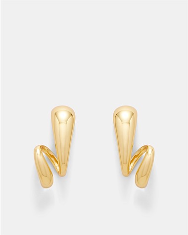 The Podium Twist Hoop Earrings