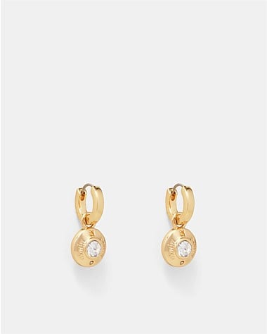 Enliven Charm Hoop Earrings