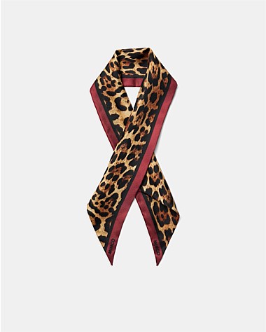 Leopard Thin Scarf