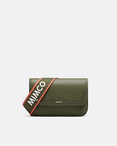 Mimco Stevie Wallet Crossbody Bag In Black White | MYER