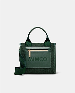 Black Gunmetal Patch Mini Tote Bag - Patch | Mimco