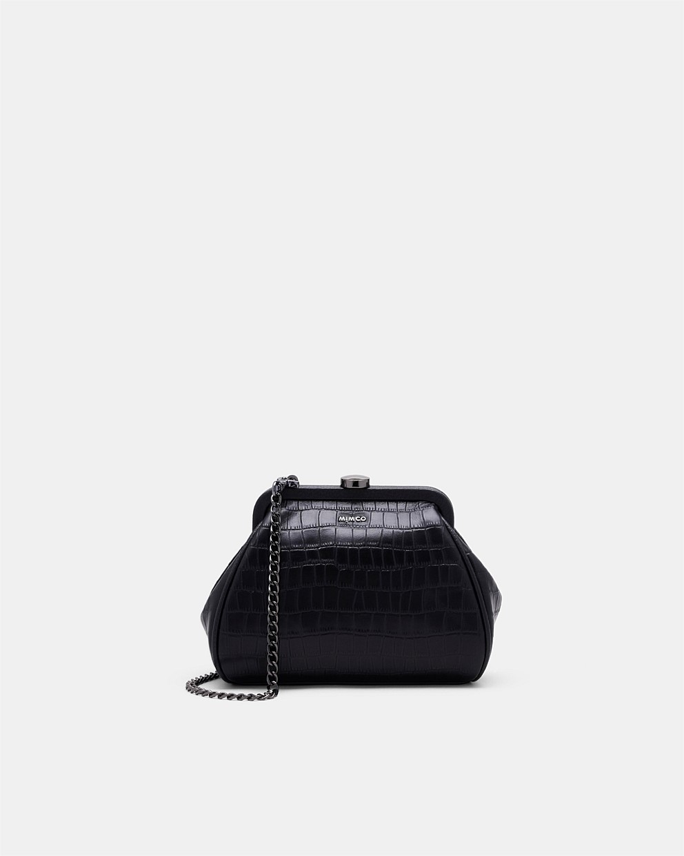 Black Gunmetal Ziggy Crossbody Bag - Crossbody Bags | Mimco Black Gunmetal Ziggy Crossbody Bag - Crossbody Bags | Mimco