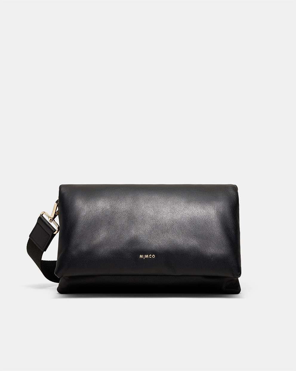 Black Light Gold Puffy Crossbody Bag - Crossbody Bags | Mimco