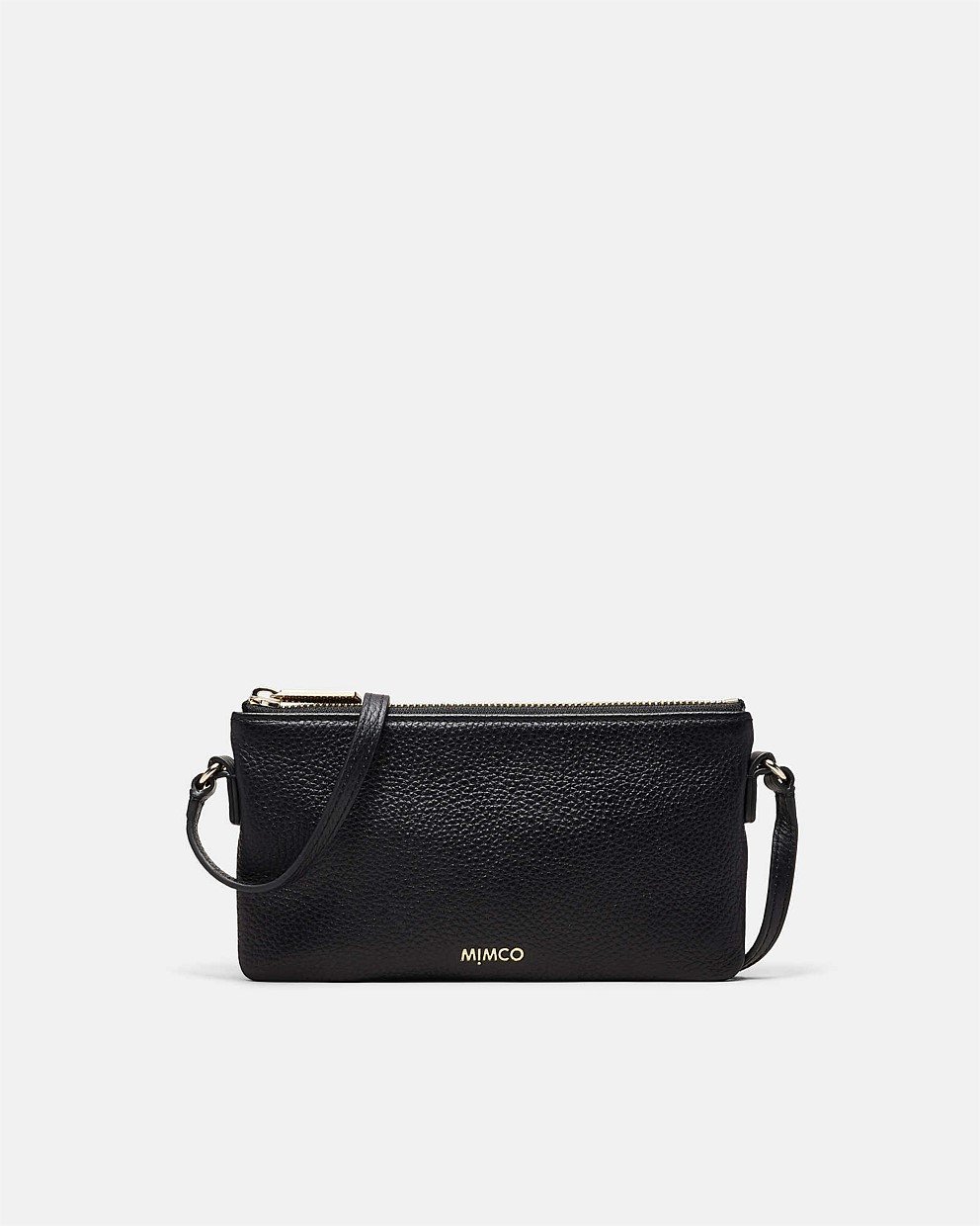 【MIMCO】Rhiannon Pouch Crossbody Bag/クロスボディ/レザー Black Light Gold Rhiannon Pouch Crossbody Bag - Wallets