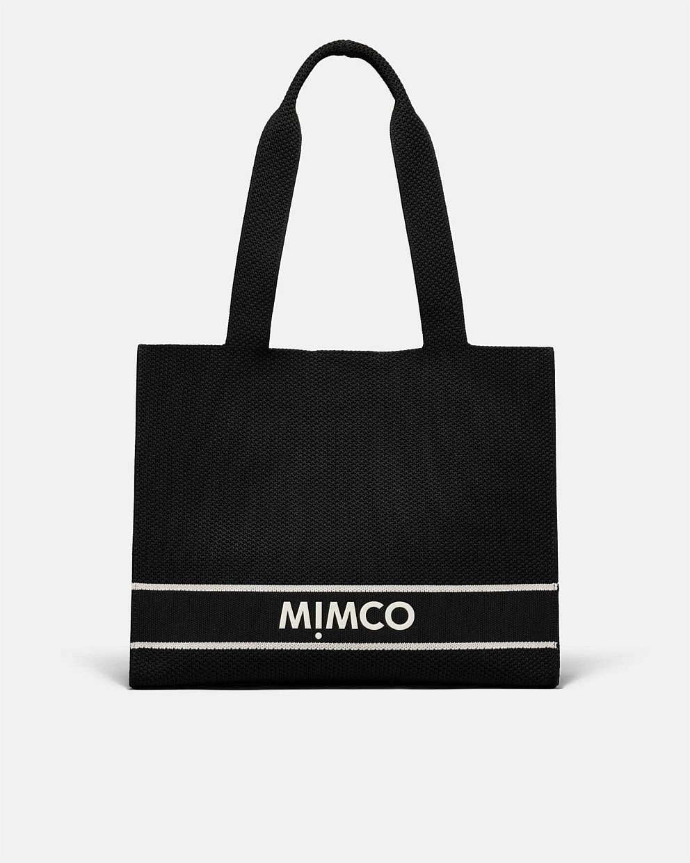 【MIMCO】Blondie Boxy Tote Bag/ボックストート/マグネット開閉 Black White Blondie Boxy Tote Bag - Bags | Mimco