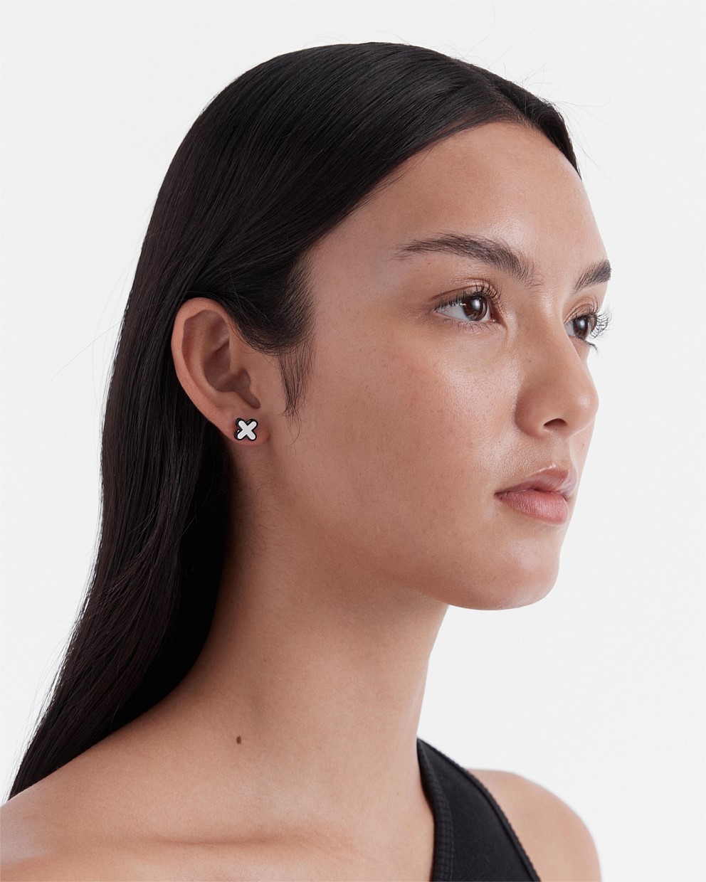 Black White Dreamy Stud Earrings - Stud Earrings | Mimco