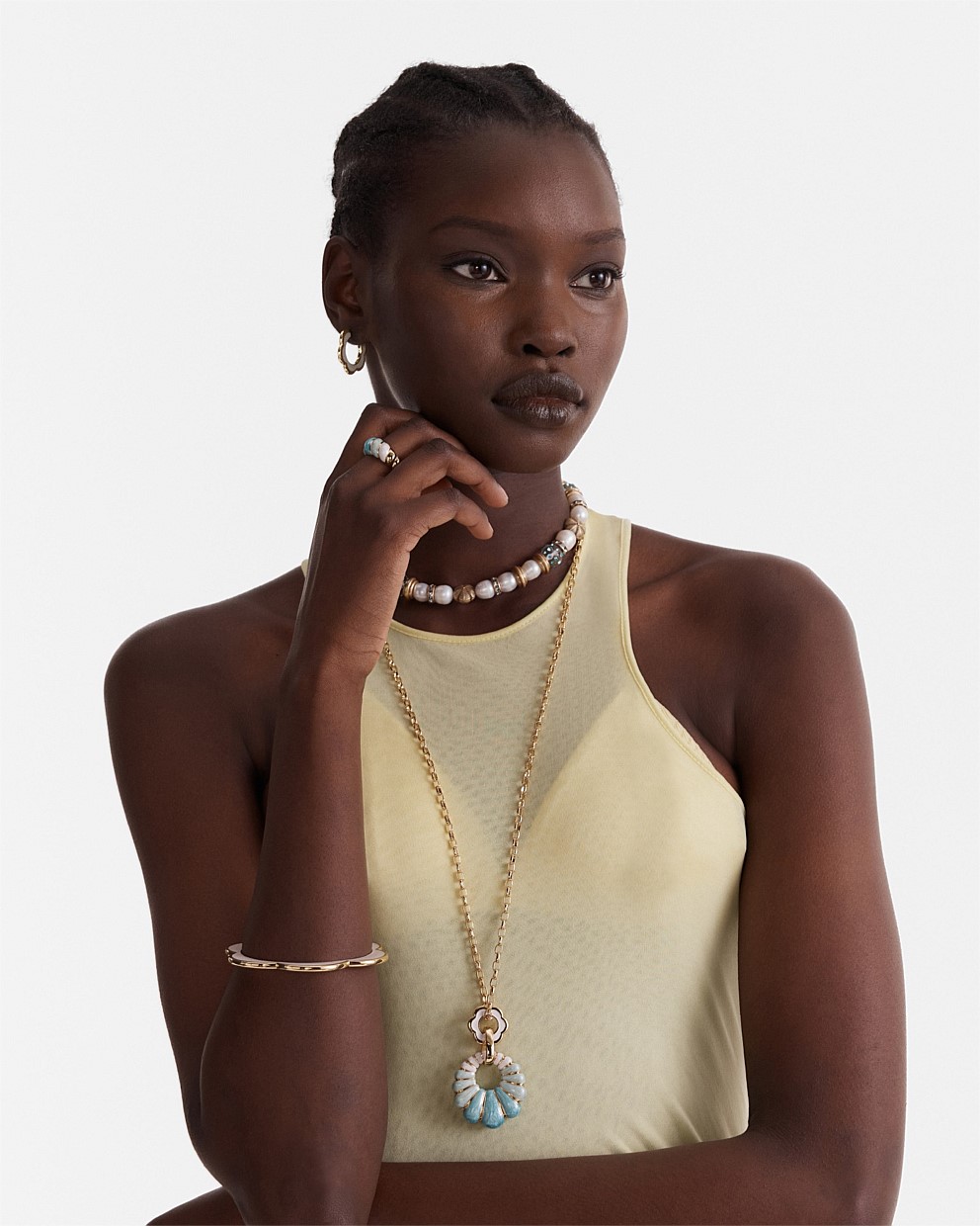 Ocean Dive Sante Fe Necklace - Blue Jewellery | Mimco Ocean Dive Sante Fe Necklace - Blue Jewellery | Mimco