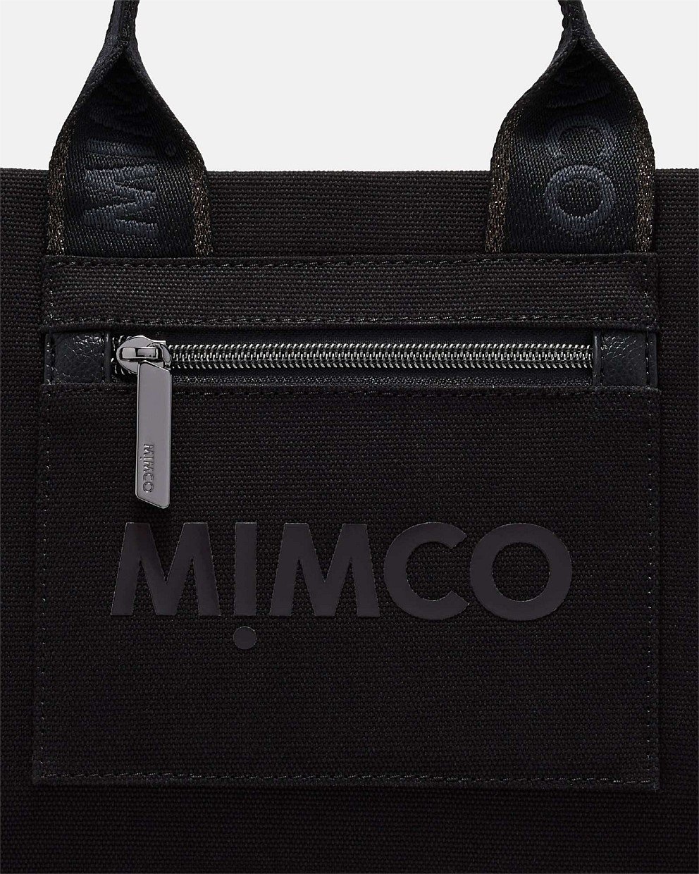 Black Gunmetal Patch Mini Tote Bag - Patch | Mimco