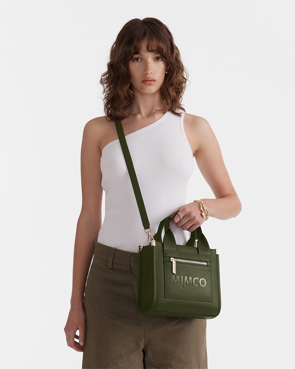 Winter Moss Patch Leather Mini Tote Bag - Tote Bags | Mimco