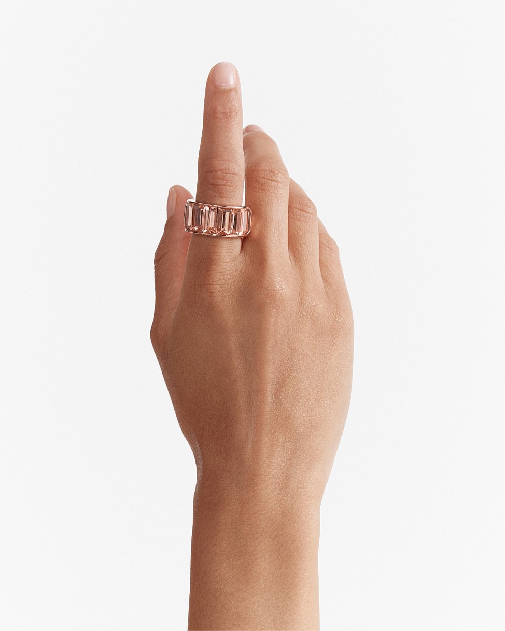 Rose Gold Descent Ring - Rings | Mimco