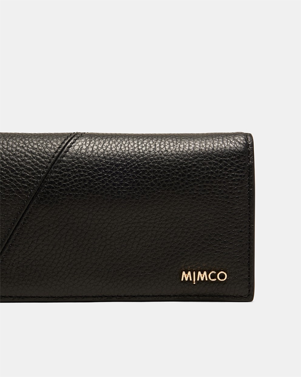 Black Light Gold Drift Large Zip Wallet Wallets Pouches Mimco