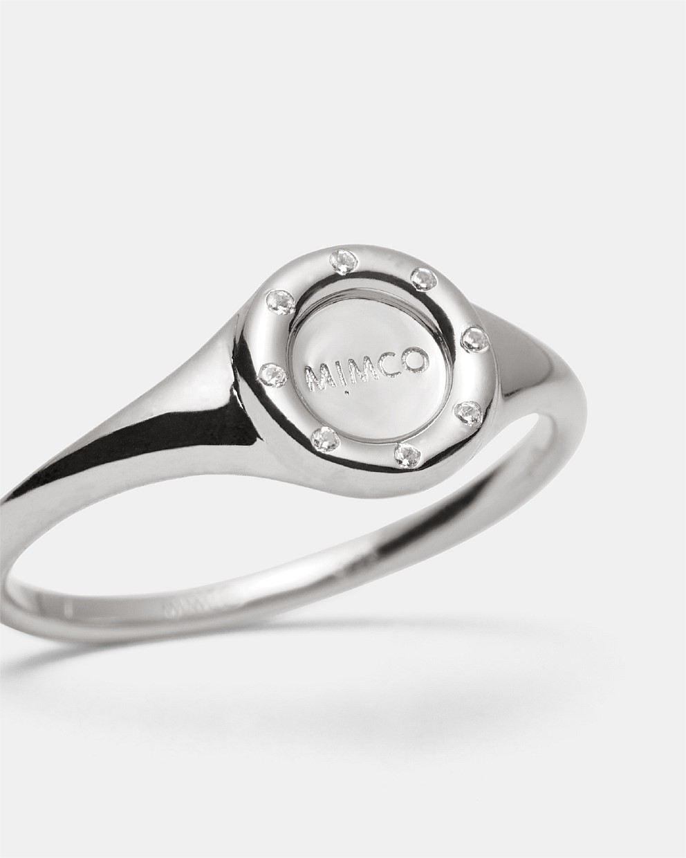 Silver Lune Signet Ring - Rings | Mimco