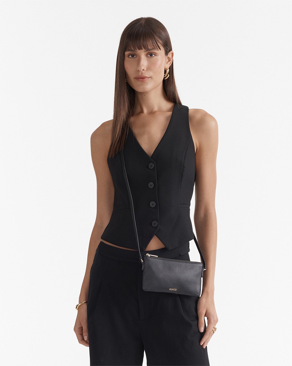 【MIMCO】Rhiannon Pouch Crossbody Bag/クロスボディ/シンプル Caramel Rhiannon Pouch Crossbody Bag - Wallets & Pouches | Mimco