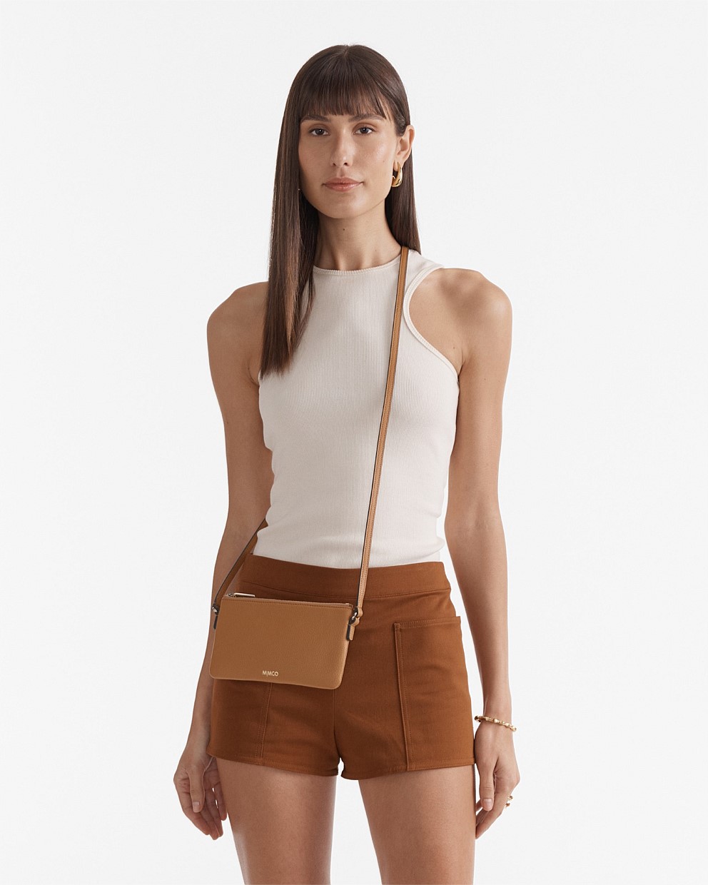 Caramel Rhiannon Pouch Crossbody Bag - Wallets & Pouches | Mimco