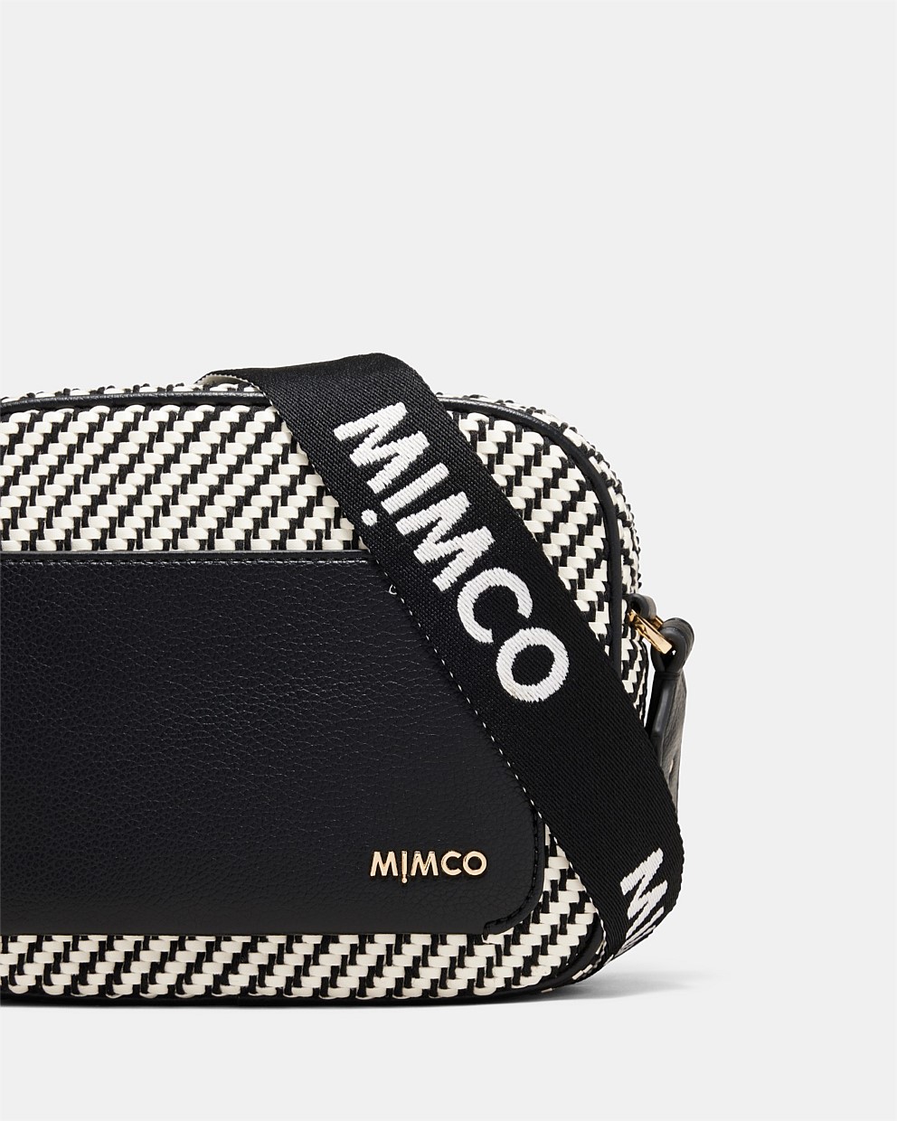 Black White Northcote Camera Crossbody Bag - Crossbody Bags | Mimco