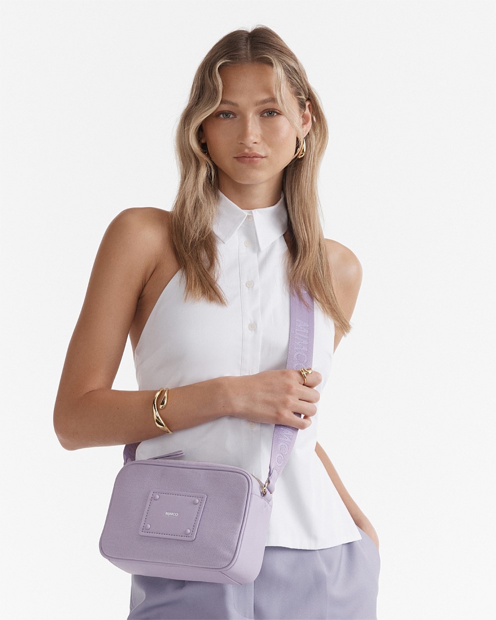Lilac Brunswick Crossbody Bag - Crossbody Bags | Mimco Lilac Brunswick Crossbody Bag - Crossbody Bags | Mimco