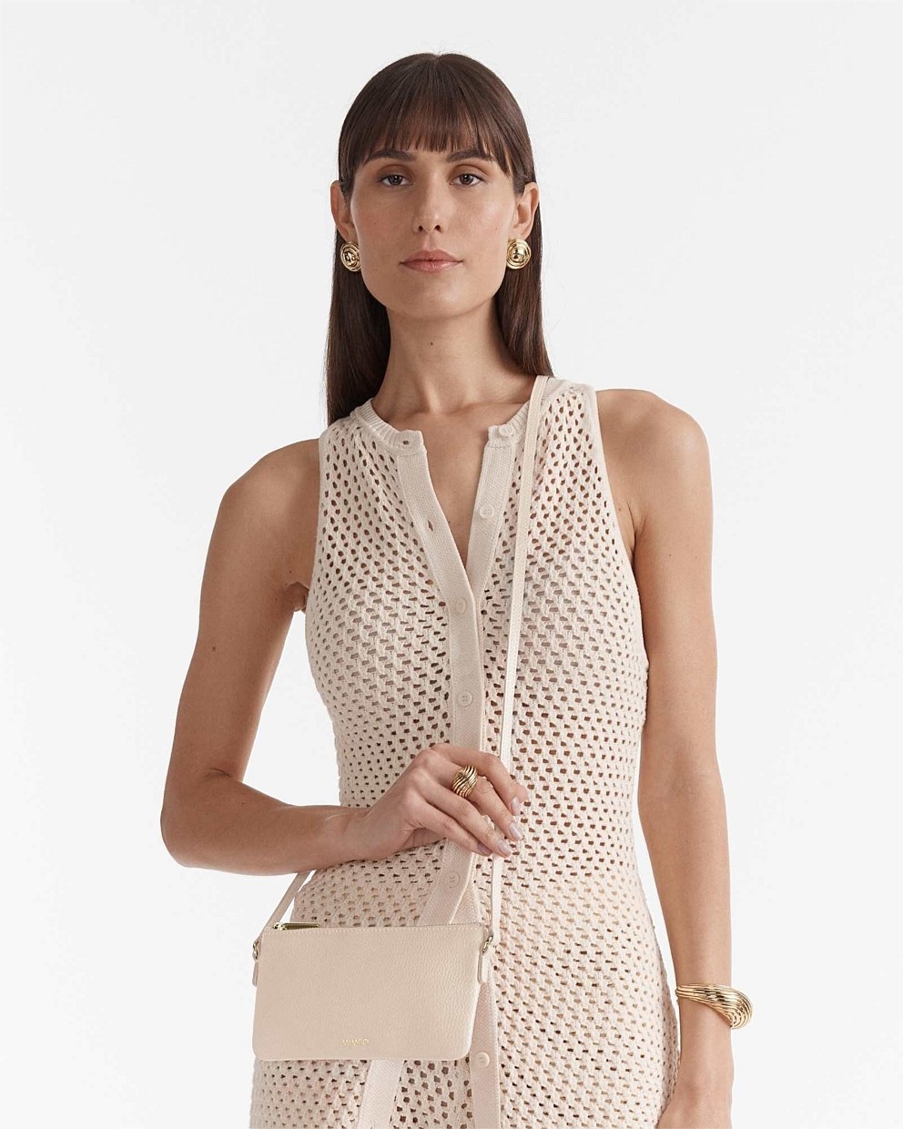 Linen Rhiannon Pouch Crossbody Bag - Wallets & Pouches | Mimco