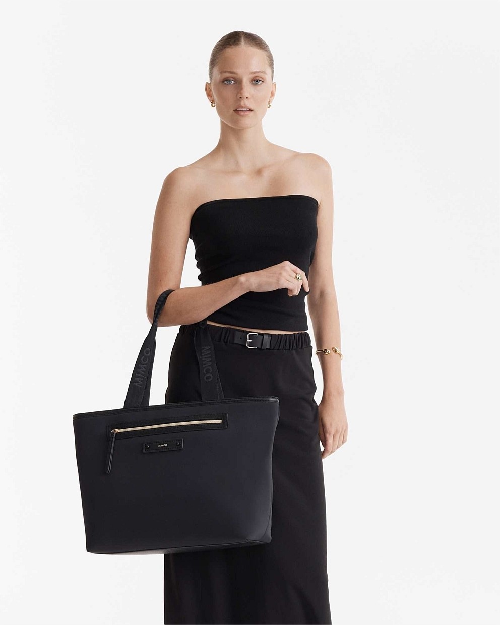 【MIMCO】Brunswick Carry All Bag/キャリーオール/ナイロン Black Light Gold Brunswick Carry All Bag - Bags | Mimco