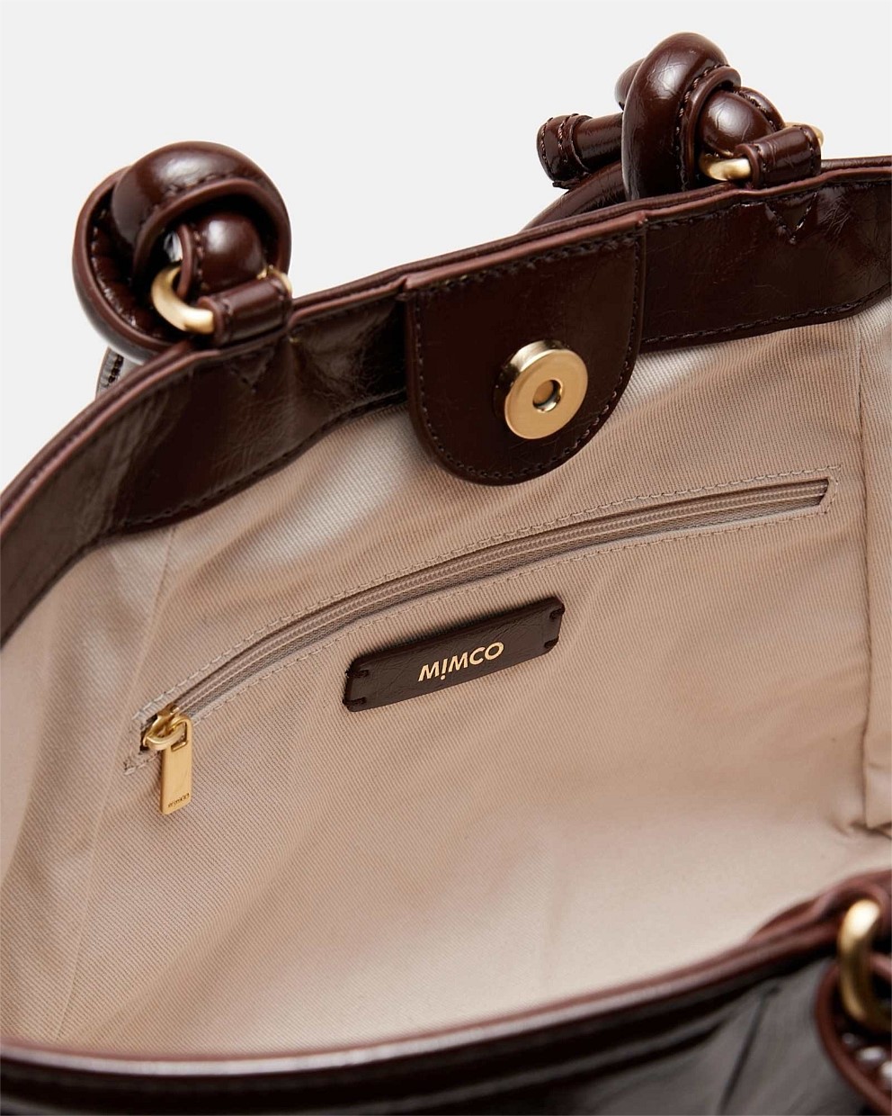 Bitter Chocolate Yasmine Mini Tote Bag - Tote Bags | Mimco