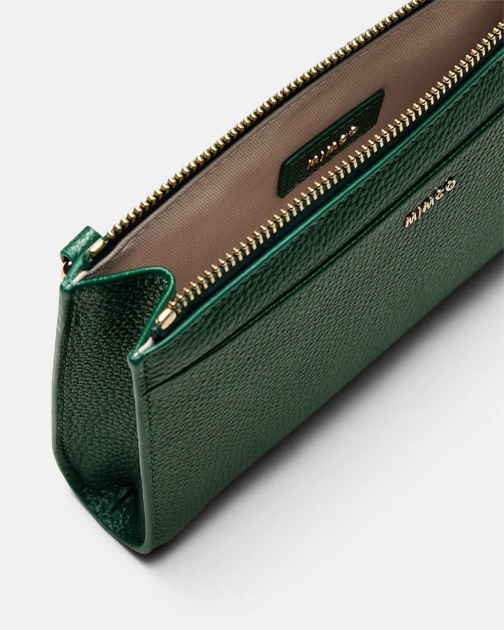 【MIMCO】Yvette Gusset Pouch/レザーポーチ/ストラップ取付可 Forest Yvette Gusset Pouch - Pouches | Mimco