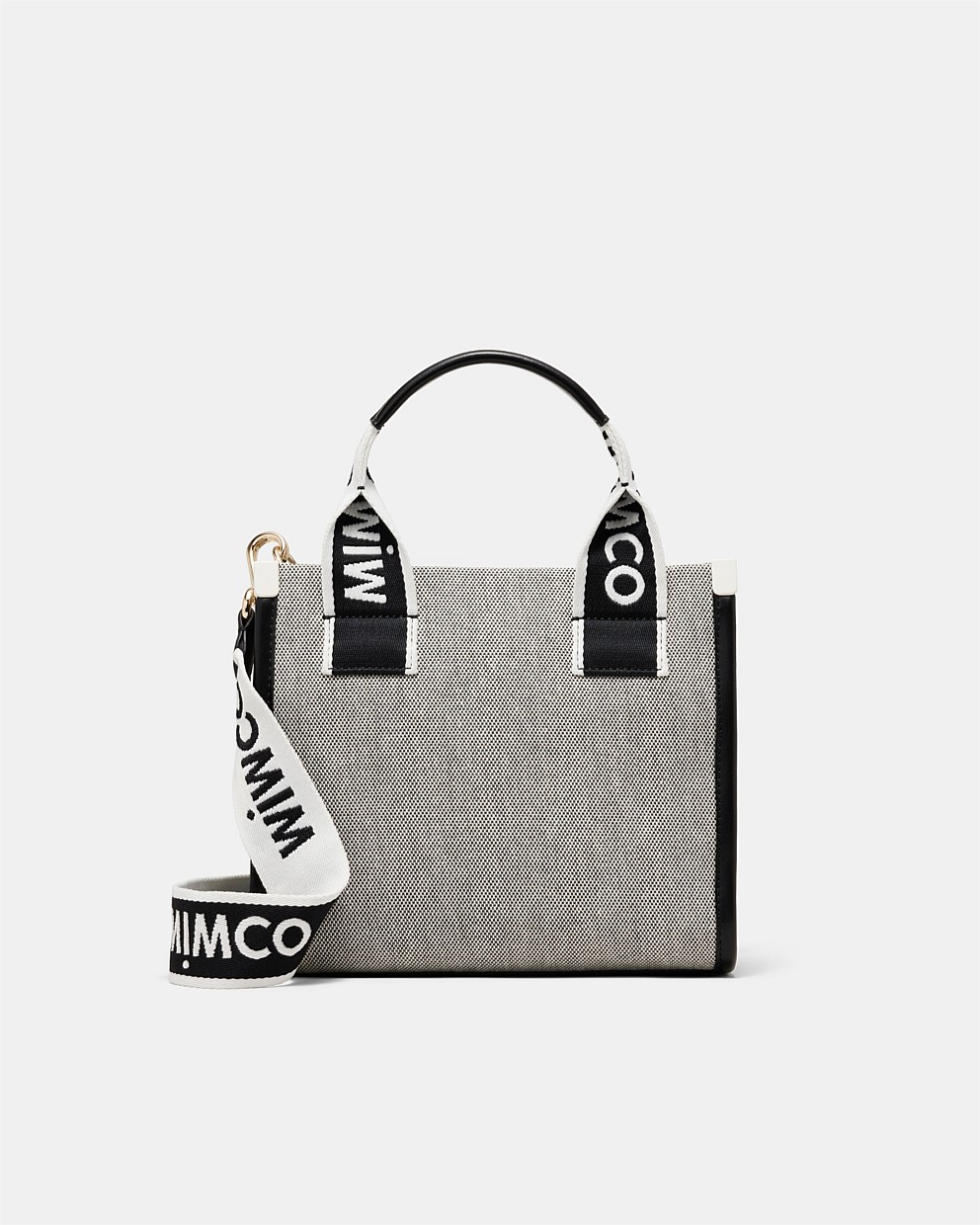 Black White Patch Mini Tote Bag - Crossbody Bags | Mimco