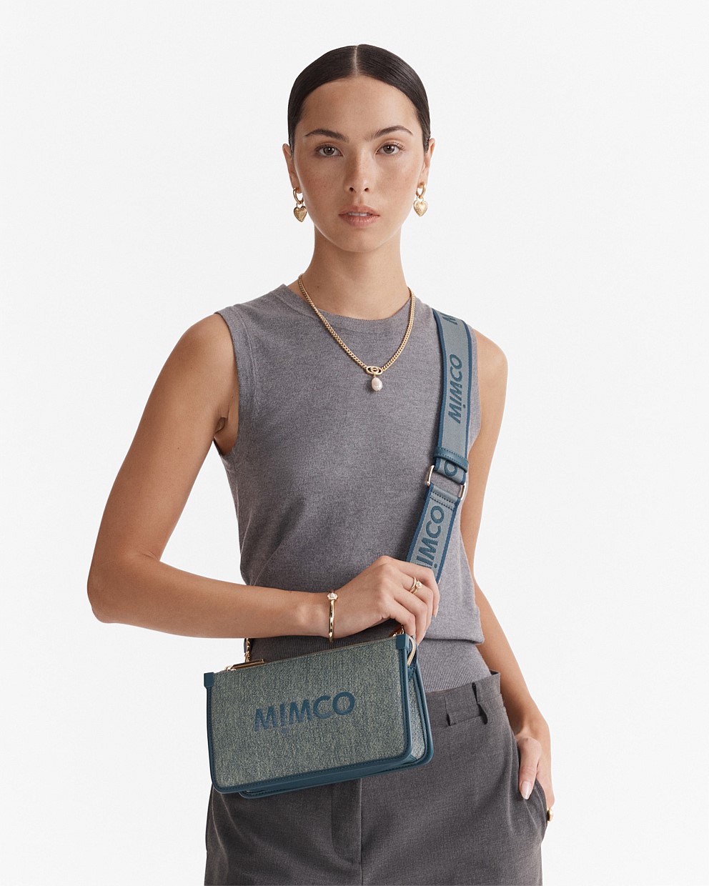 【MIMCO】Patch Crossbody Bag/クロスボディ/キャンバス/2way Mimco Patch Crossbody Bag | David Jones
