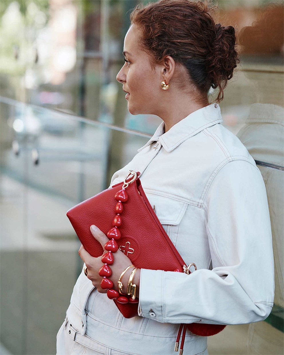 Lipstick Red Bay Strap Crossbody Bag - Crossbody Bags | Mimco