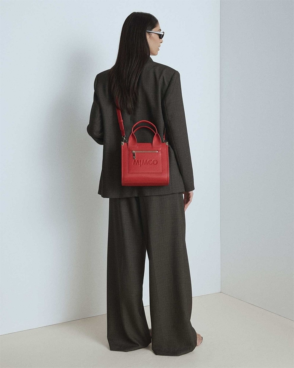 Lipstick Red Patch Leather Mini Tote Bag - Crossbody Bags | Mimco